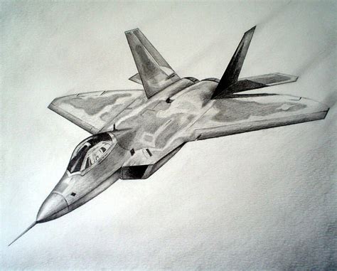 f 22 fighter jet drawing